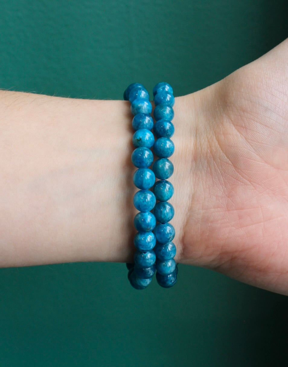 Blue Apatite Stretch Bracelets