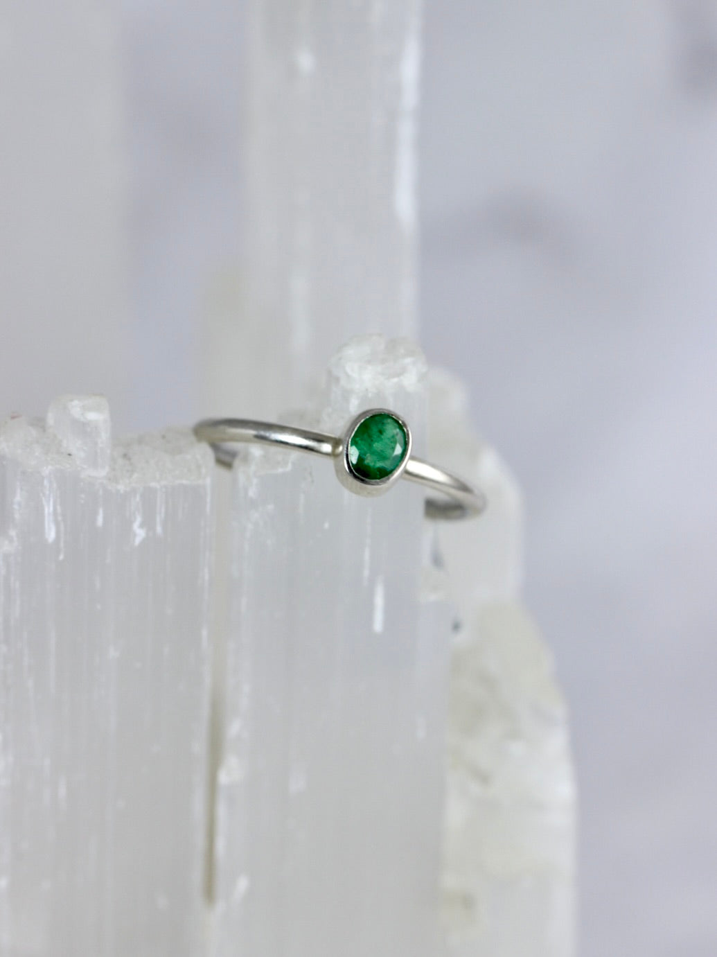 Emerald Stacking Rings