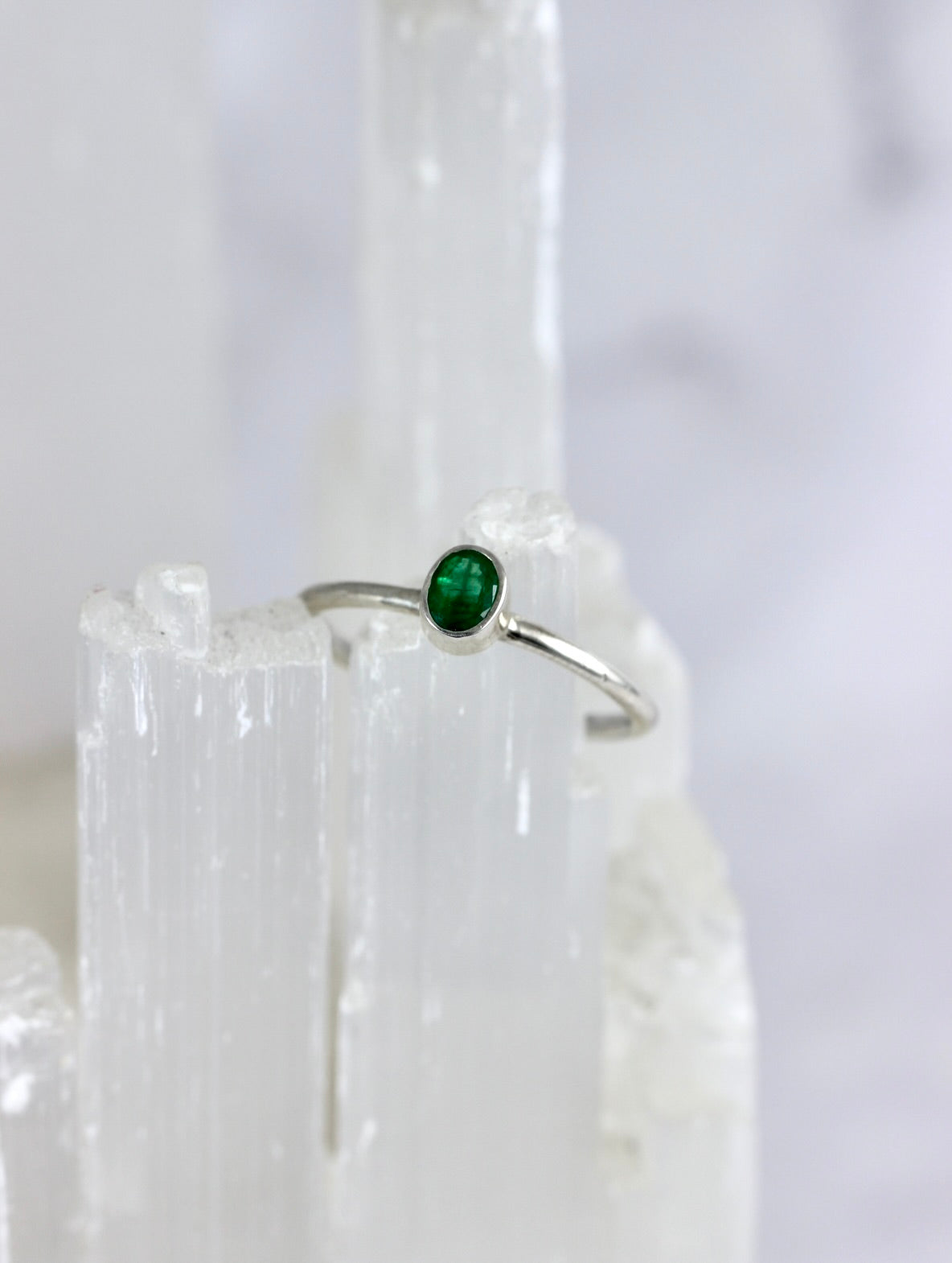 Emerald Stacking Rings