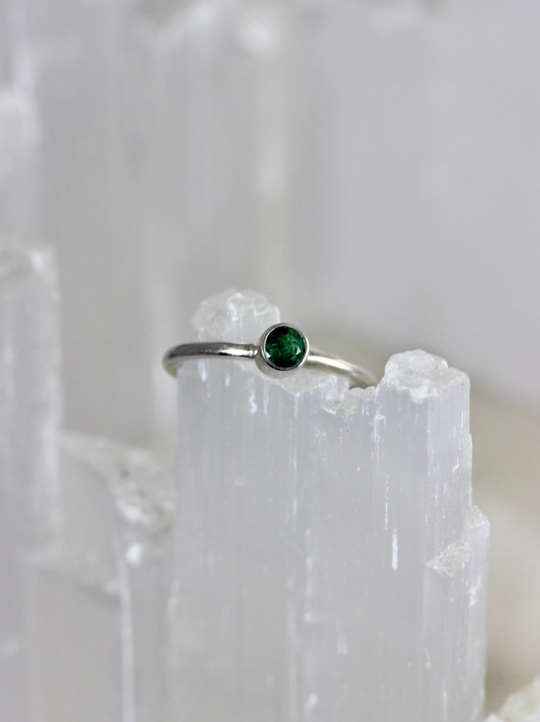Emerald Stacking Rings