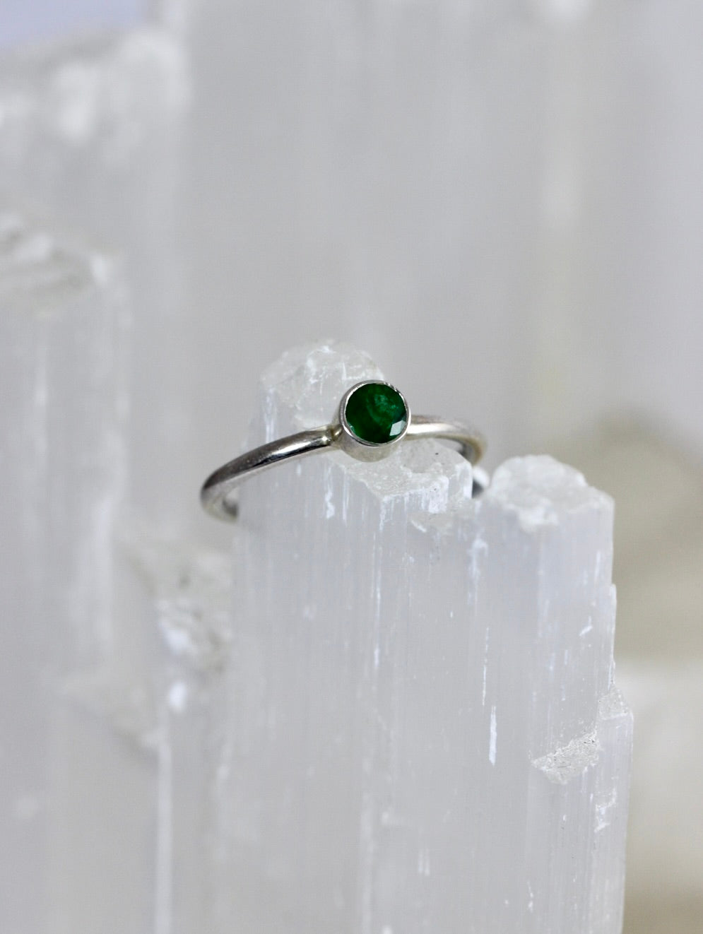 Emerald Stacking Rings
