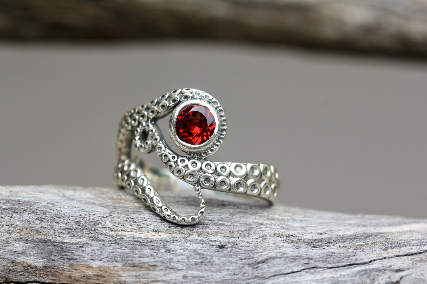 Egyptian Eye Octopus Ring