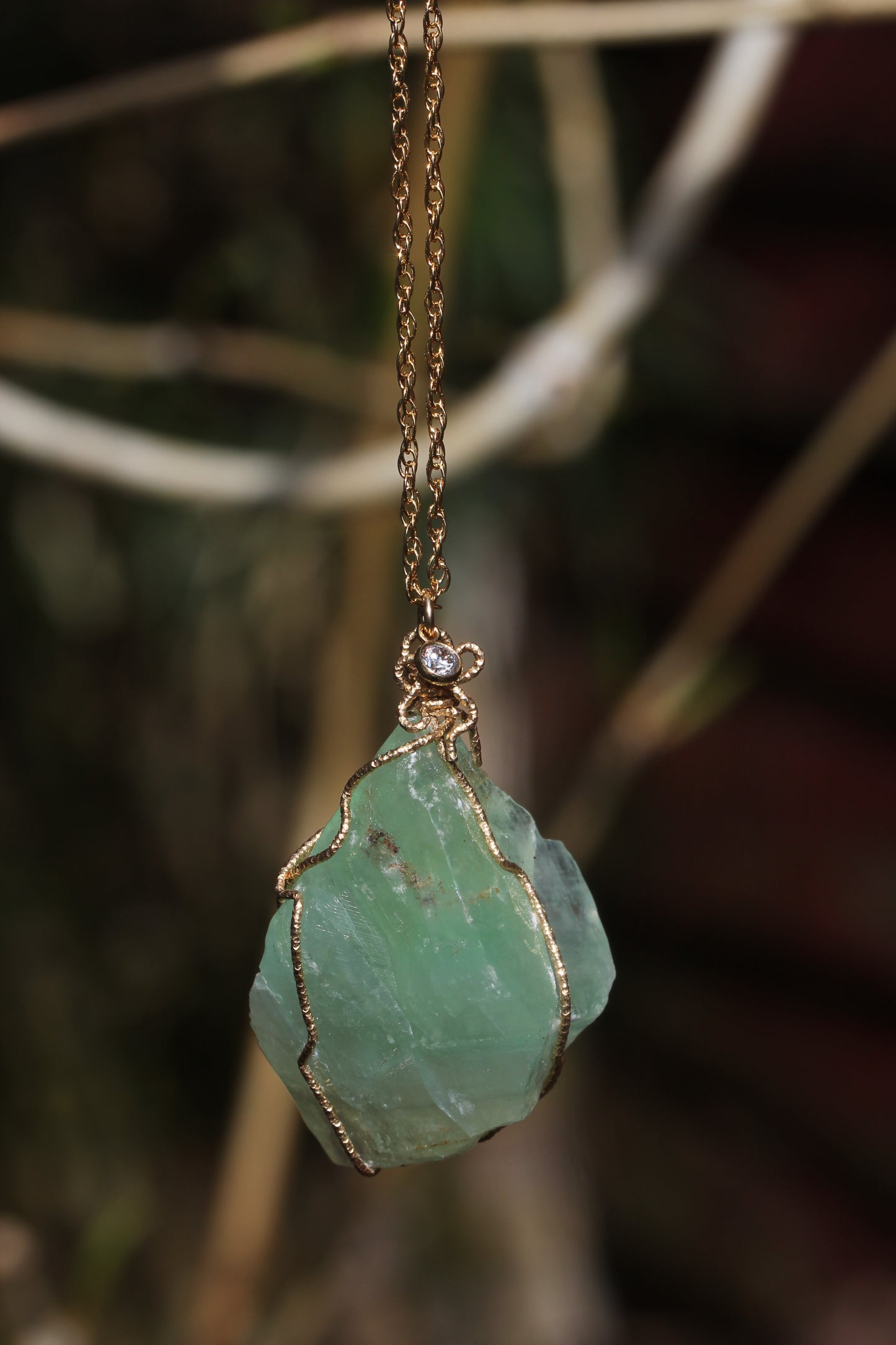Seafoam Green Calcite Necklace