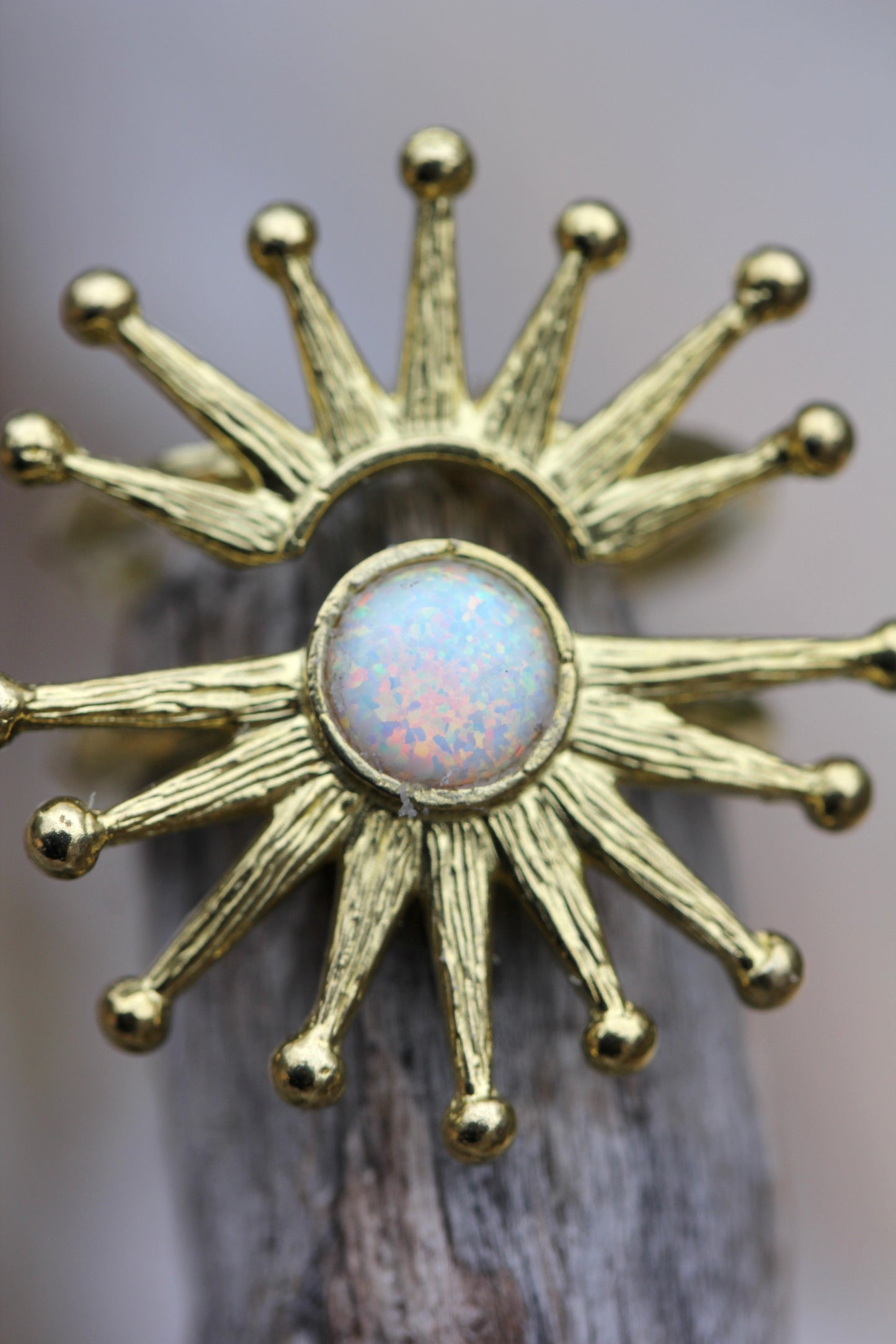 Opal Starburst Ring