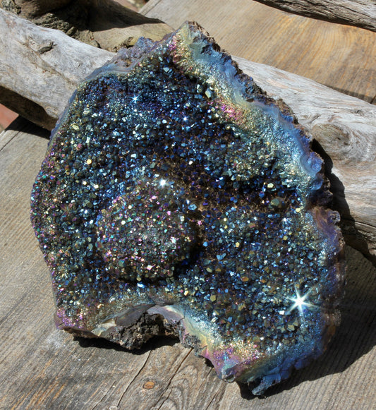Titanium Quartz Druze Specimen
