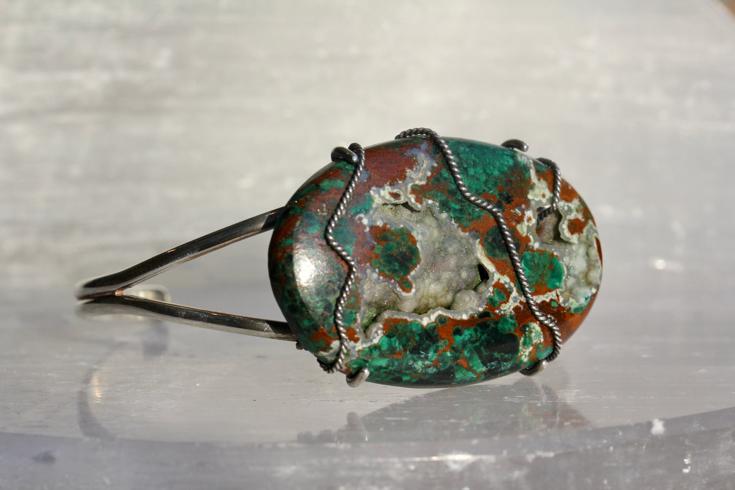 Chrysocolla Cuff Bracelet