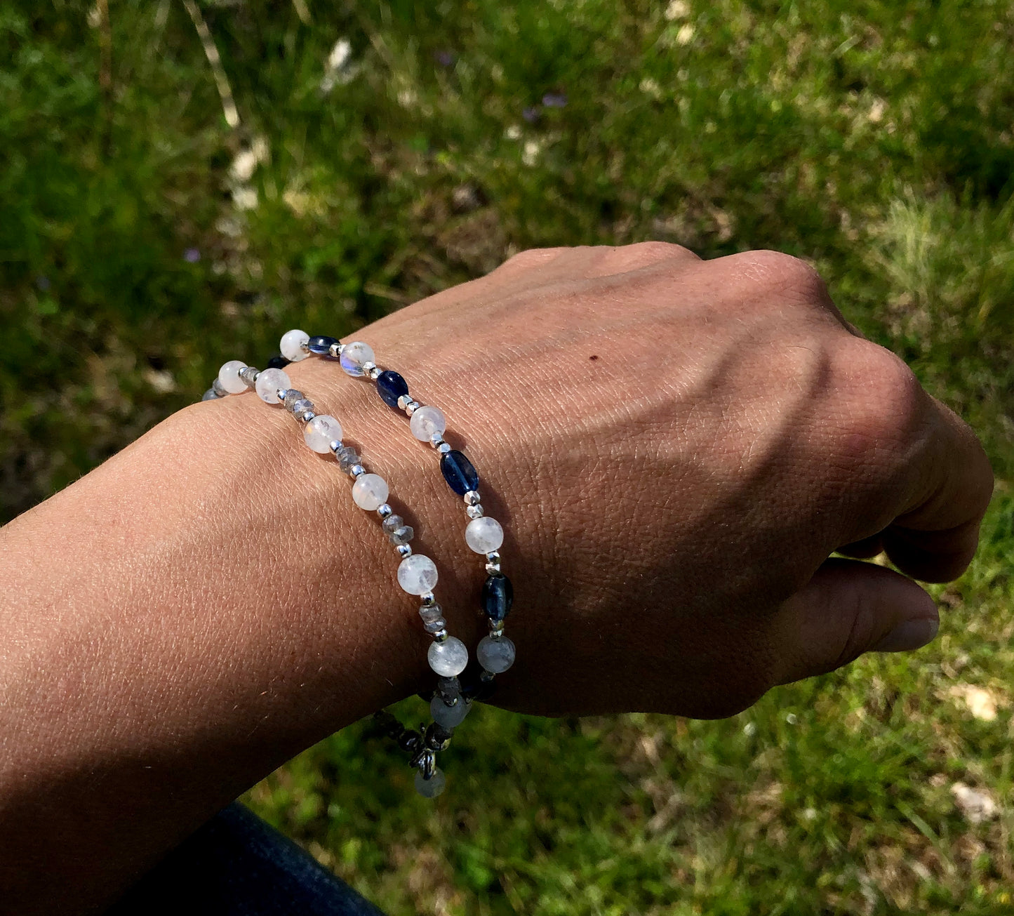 Moonstone Kyanite Bracelet