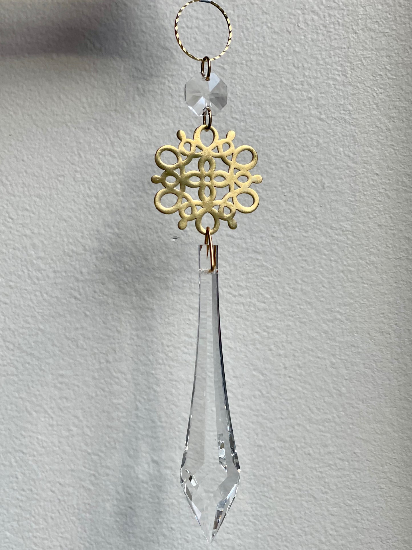 Large Crystal Brass Ornaments