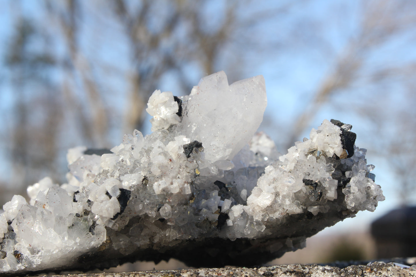 Quartz Chalcopyrite Dolomite Specimen