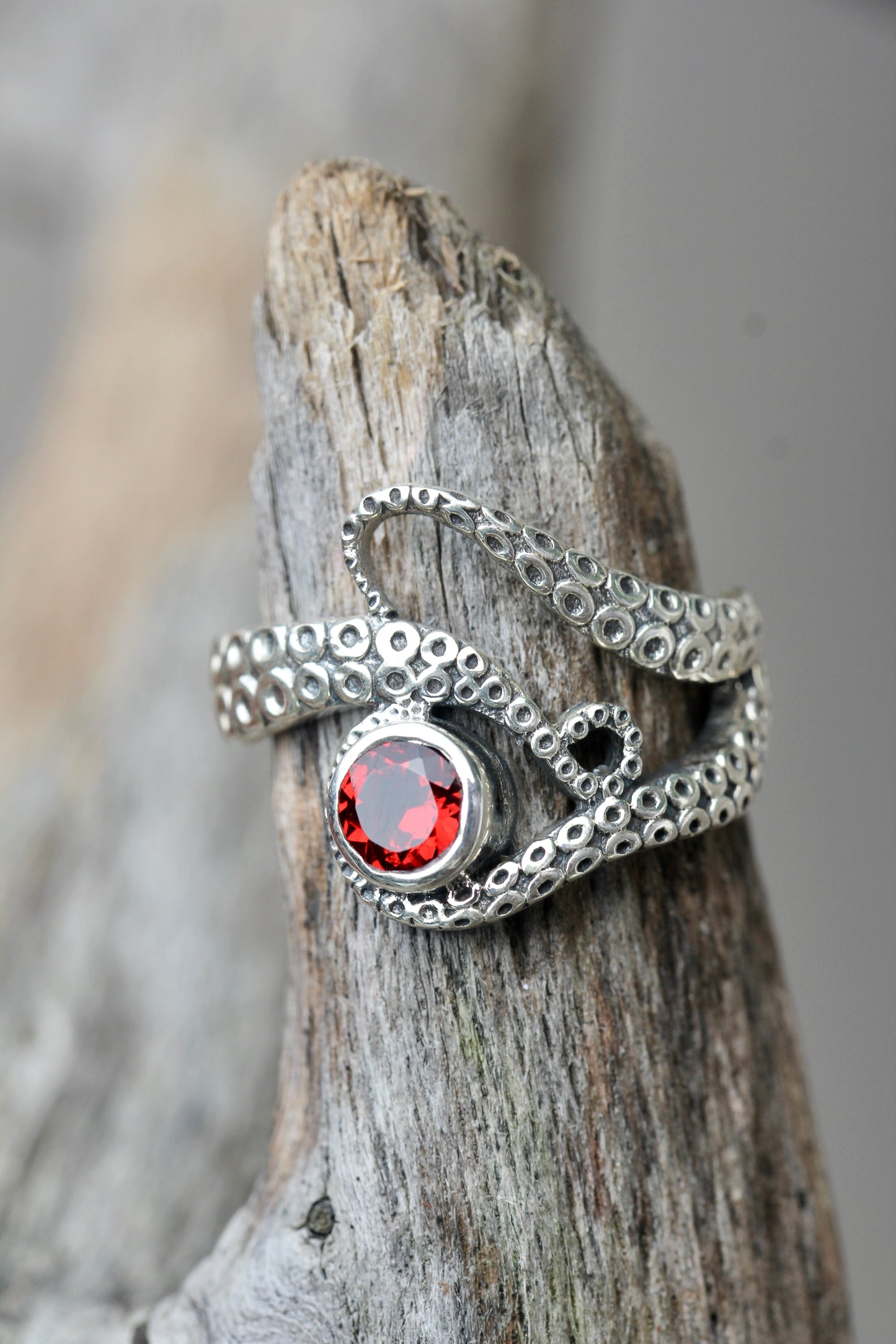 Egyptian Eye Octopus Ring