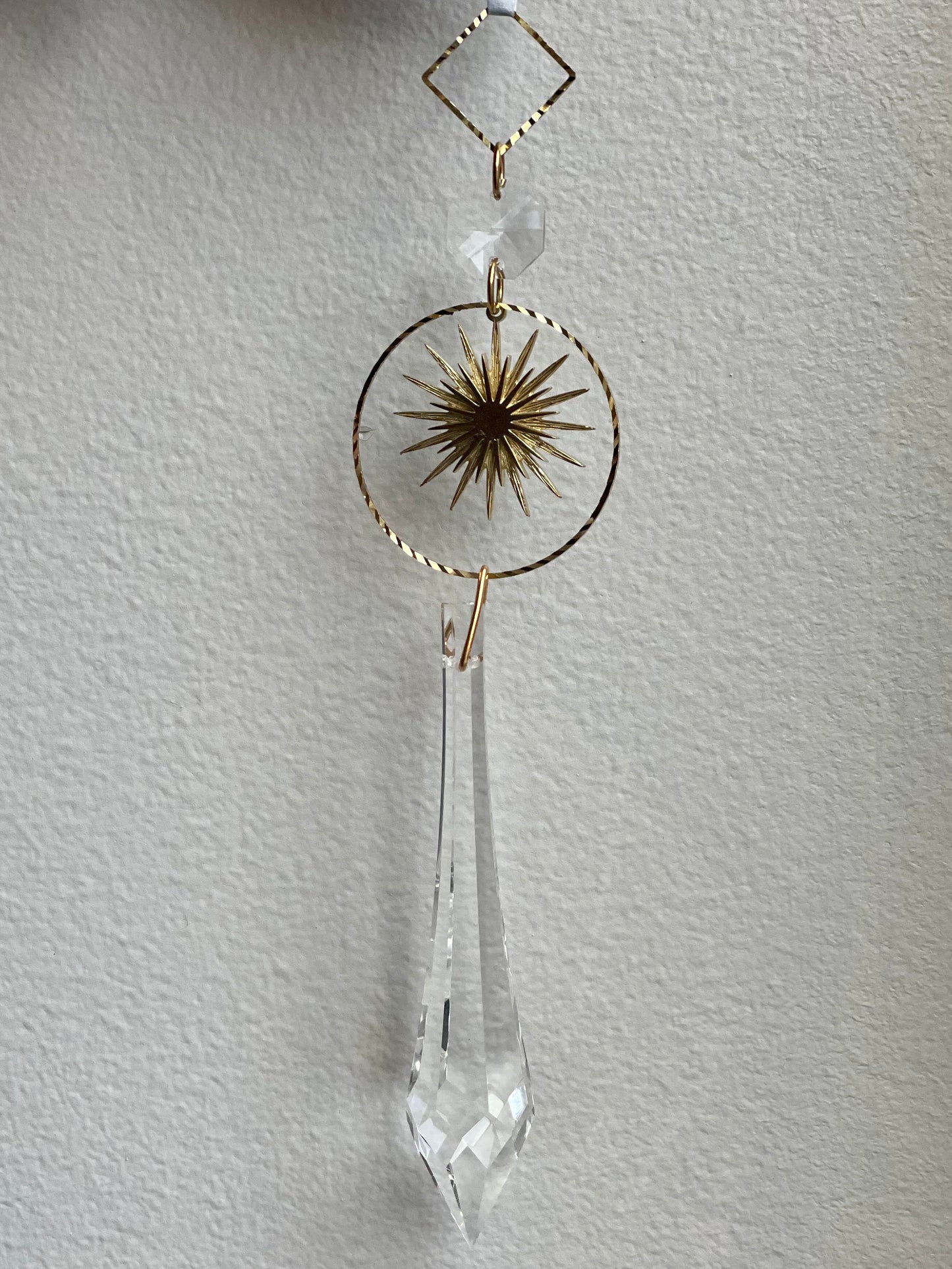 Large Crystal Brass Ornaments