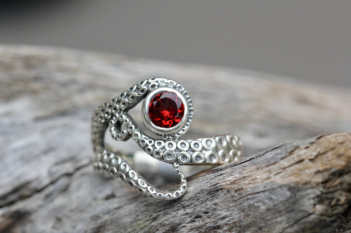 Egyptian Eye Octopus Ring
