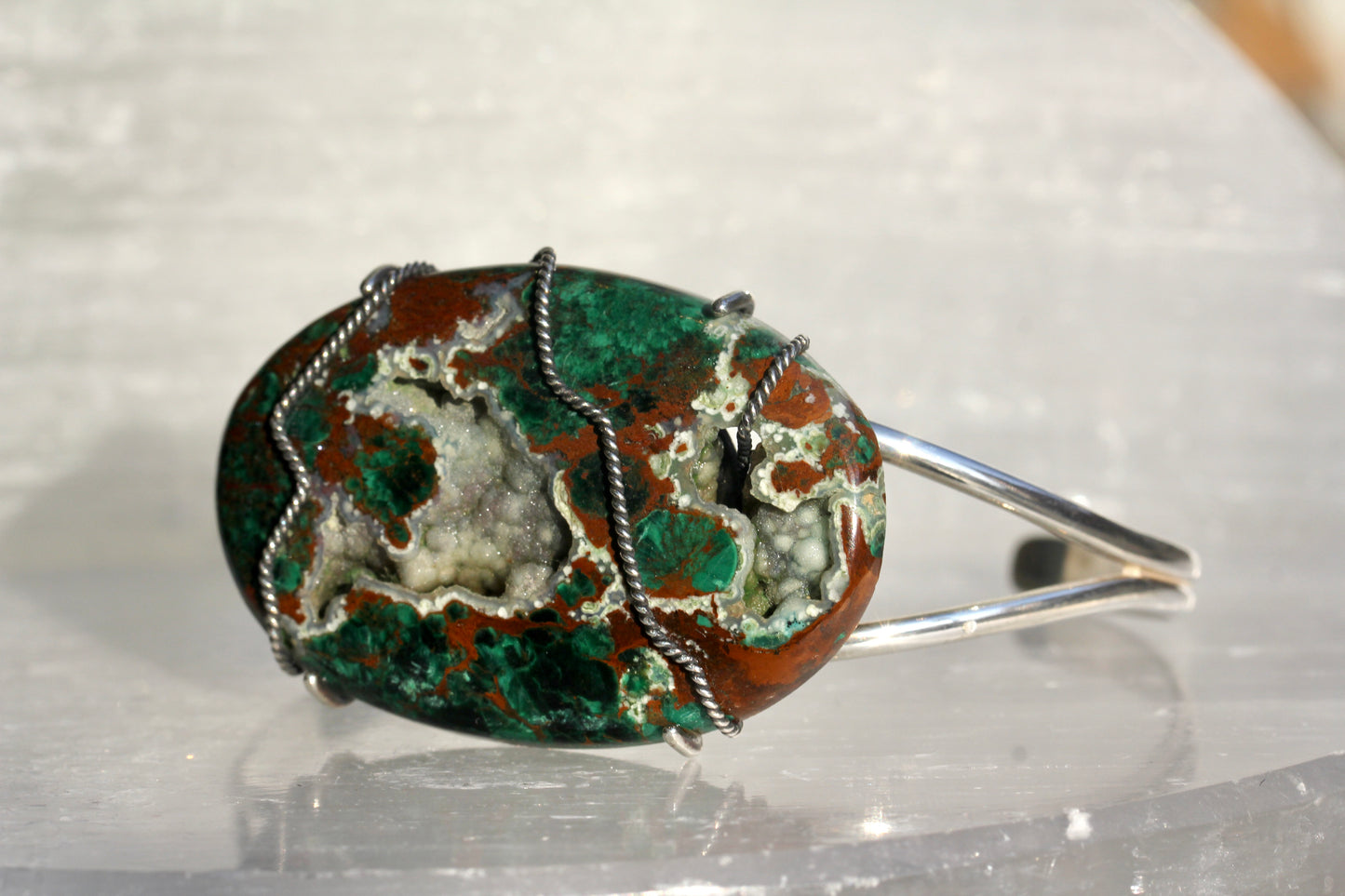 Chrysocolla Cuff Bracelet