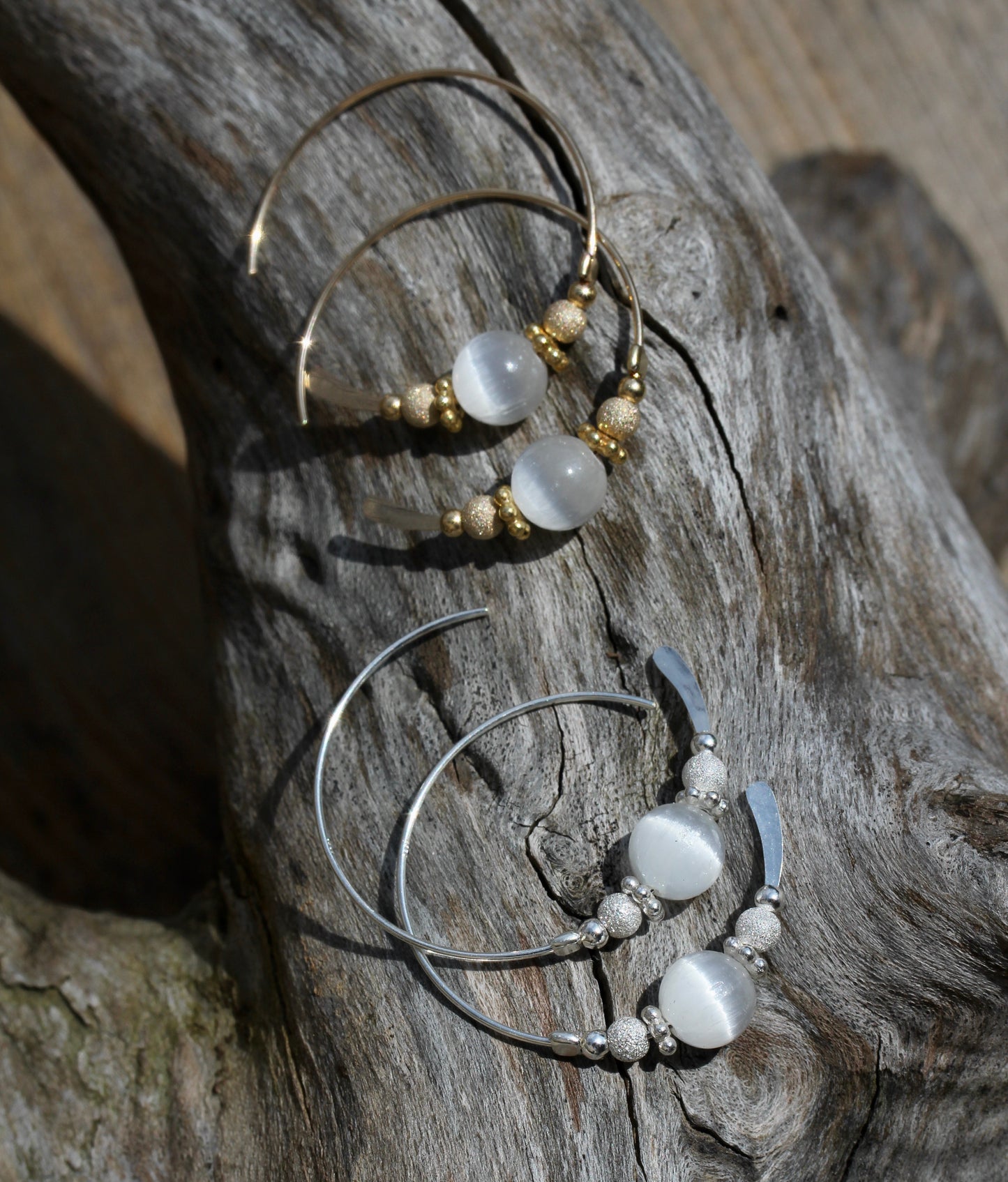 Selenite Hoops
