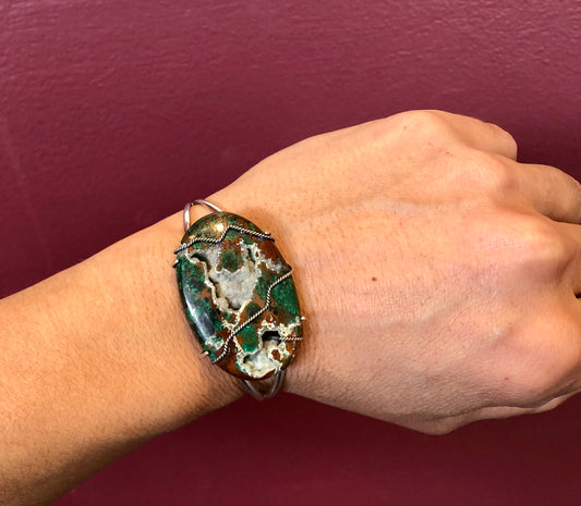 Chrysocolla Cuff Bracelet