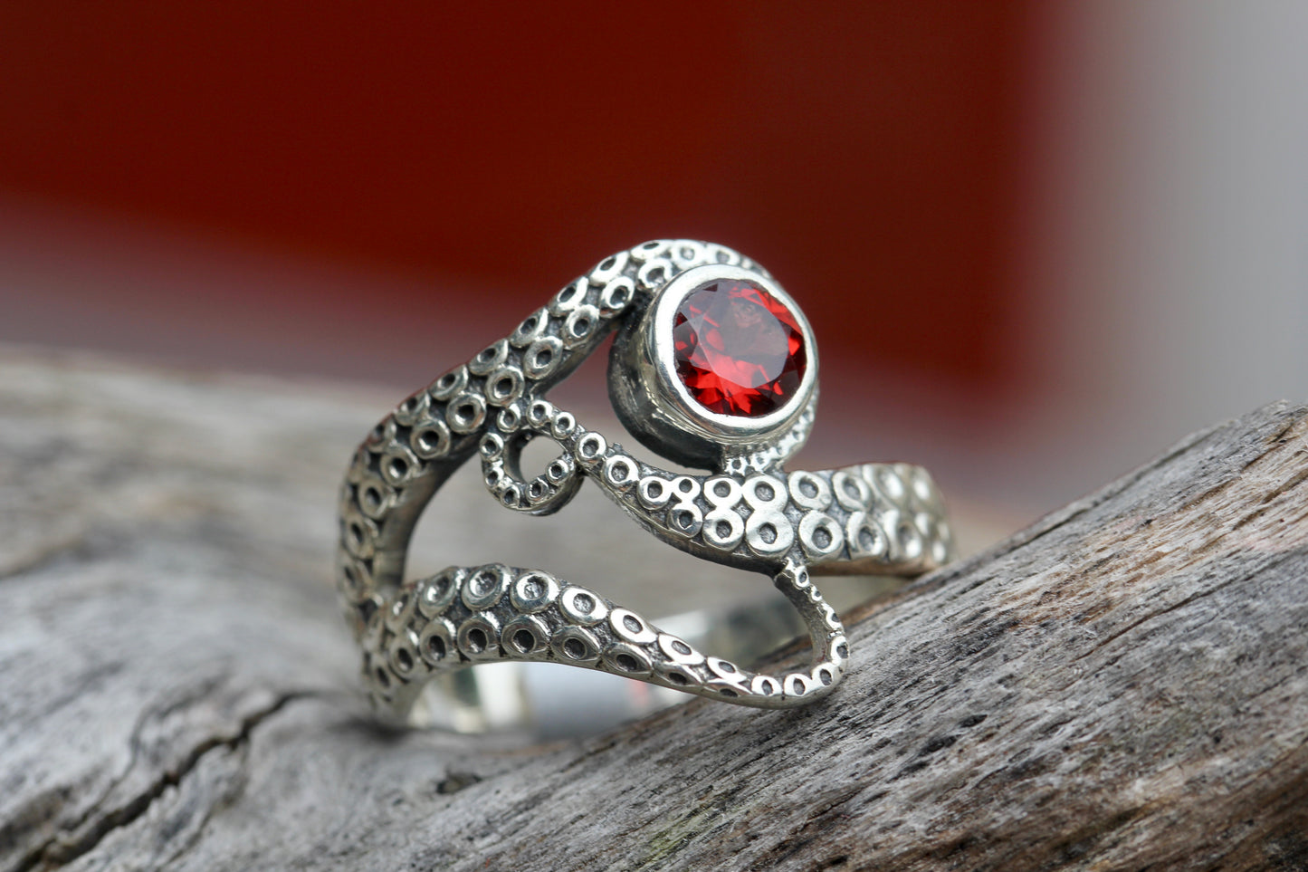 Egyptian Eye Octopus Ring