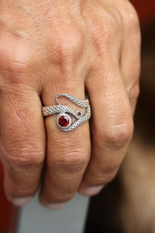 Egyptian Eye Octopus Ring