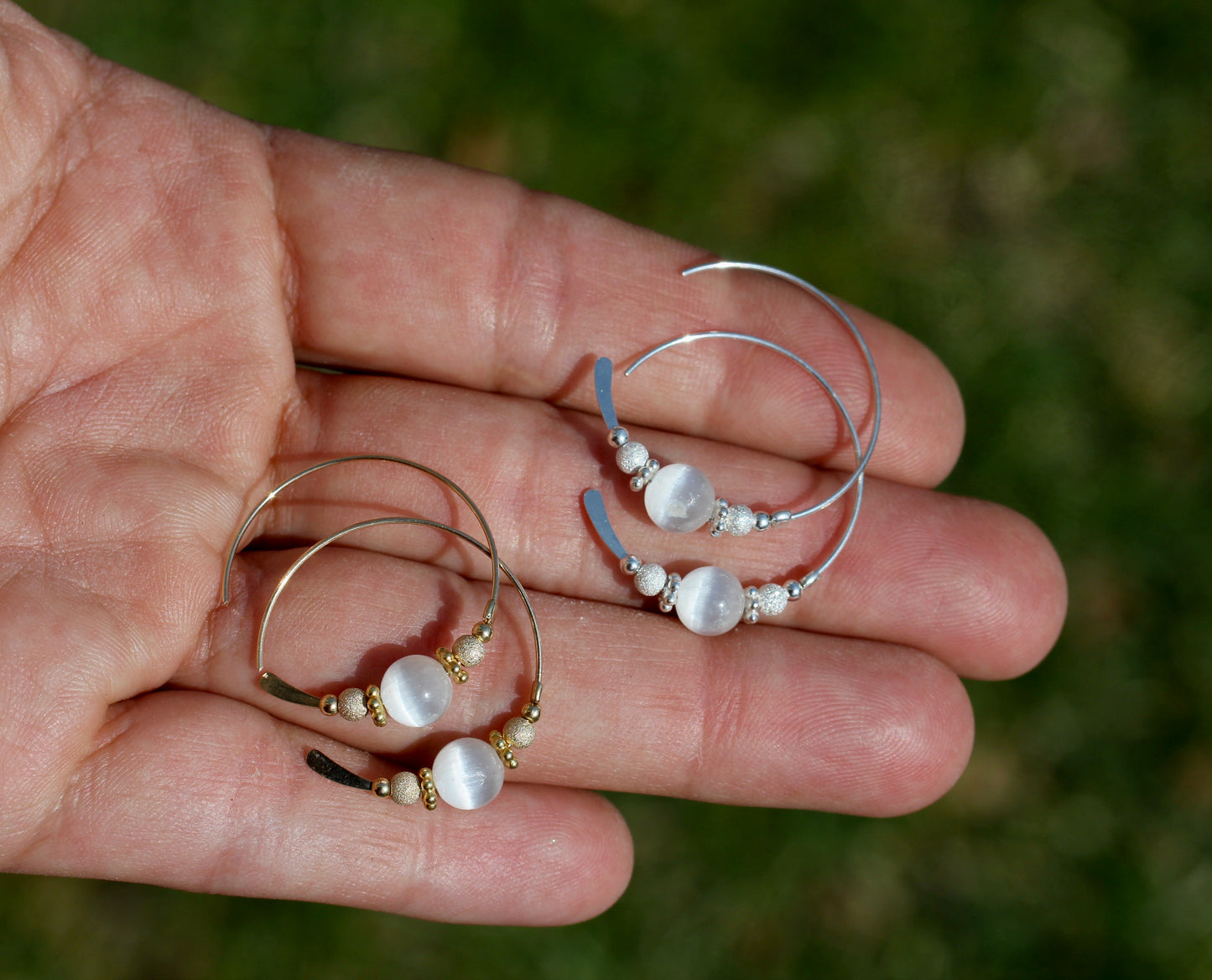 Selenite Hoops