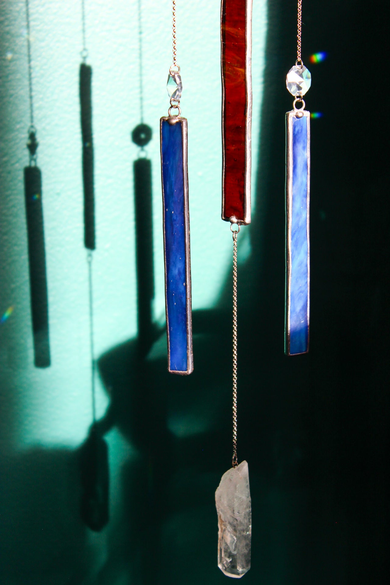 Brown Agate Stained Glass Sun Catcher