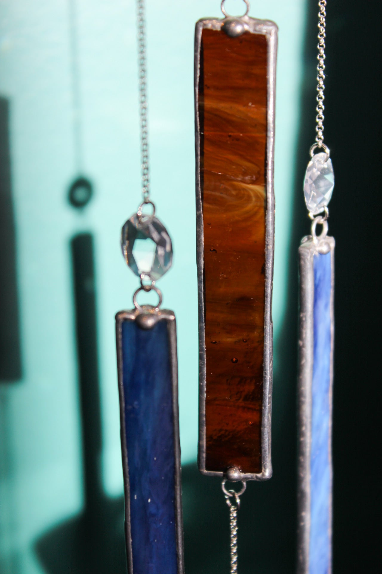 Brown Agate Stained Glass Sun Catcher