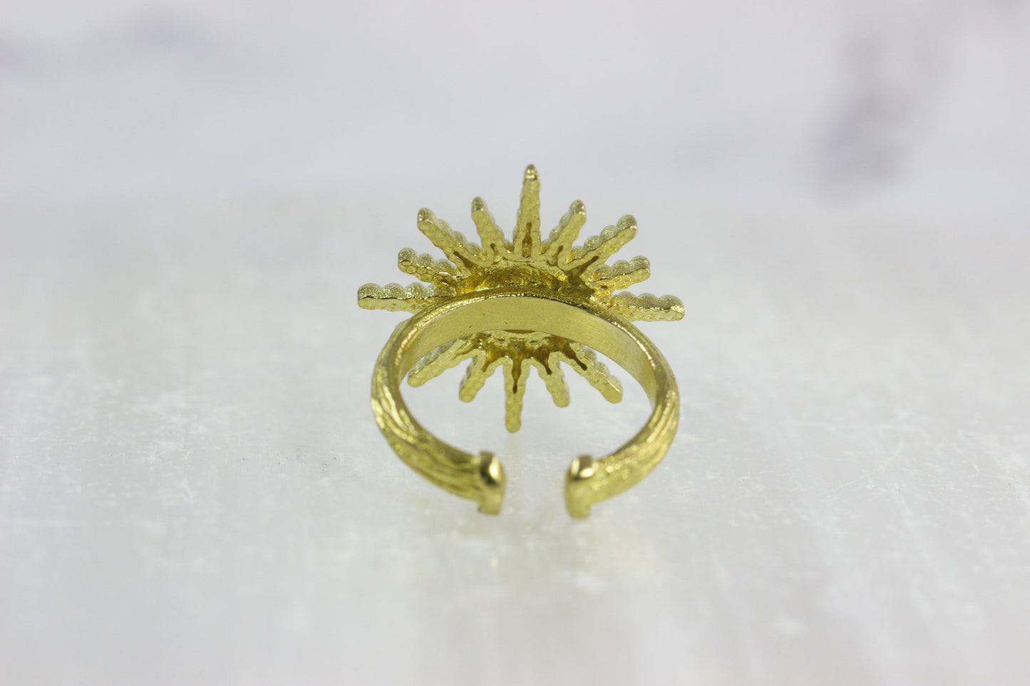 Opal Sunburst Ring