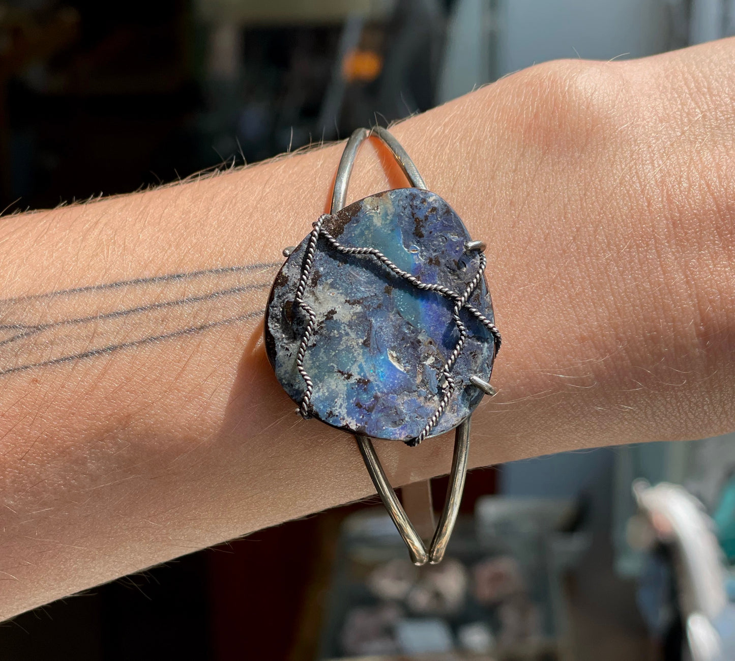 Boulder Opal Cuff Bracelet