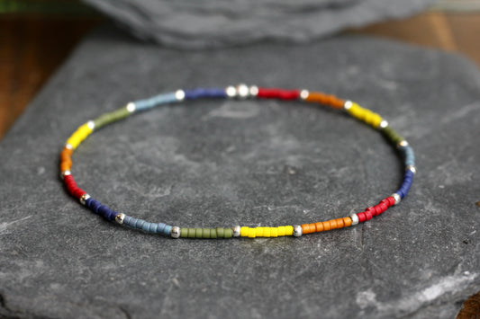 Rainbow Miyuki Delica Bead Bracelet