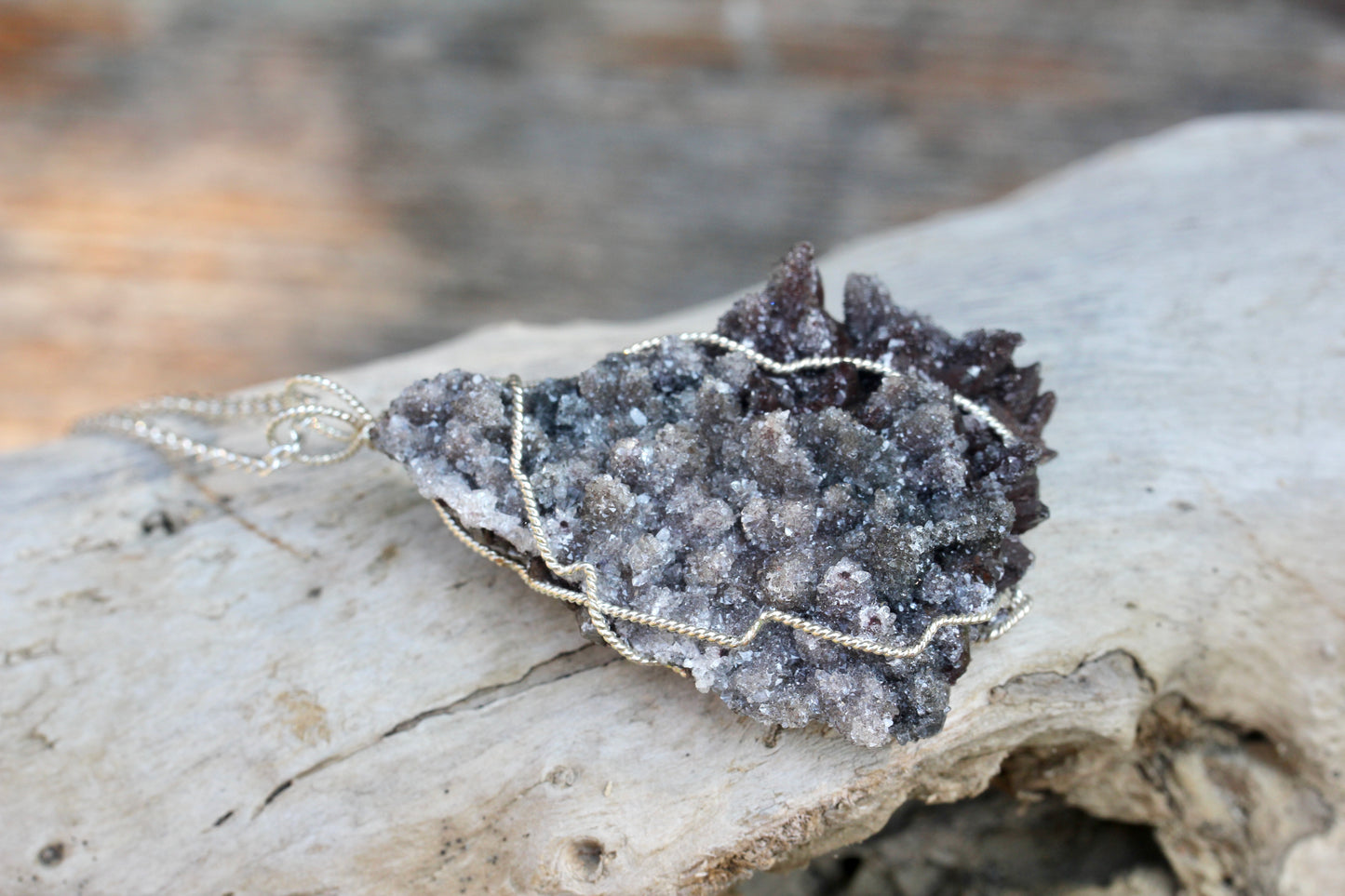 Dogtooth Calcite Pendant