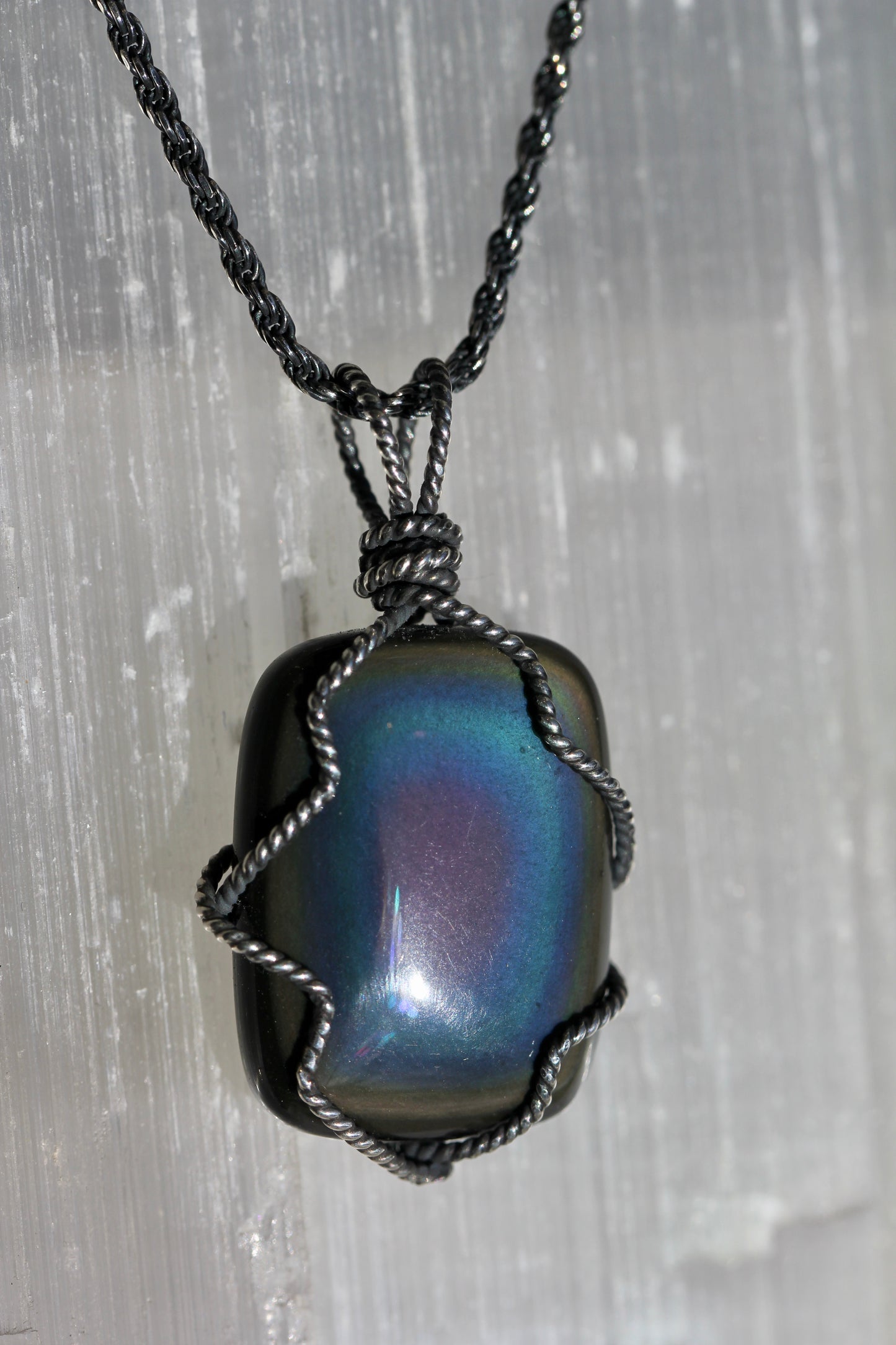 Rainbow Obsidian Necklaces