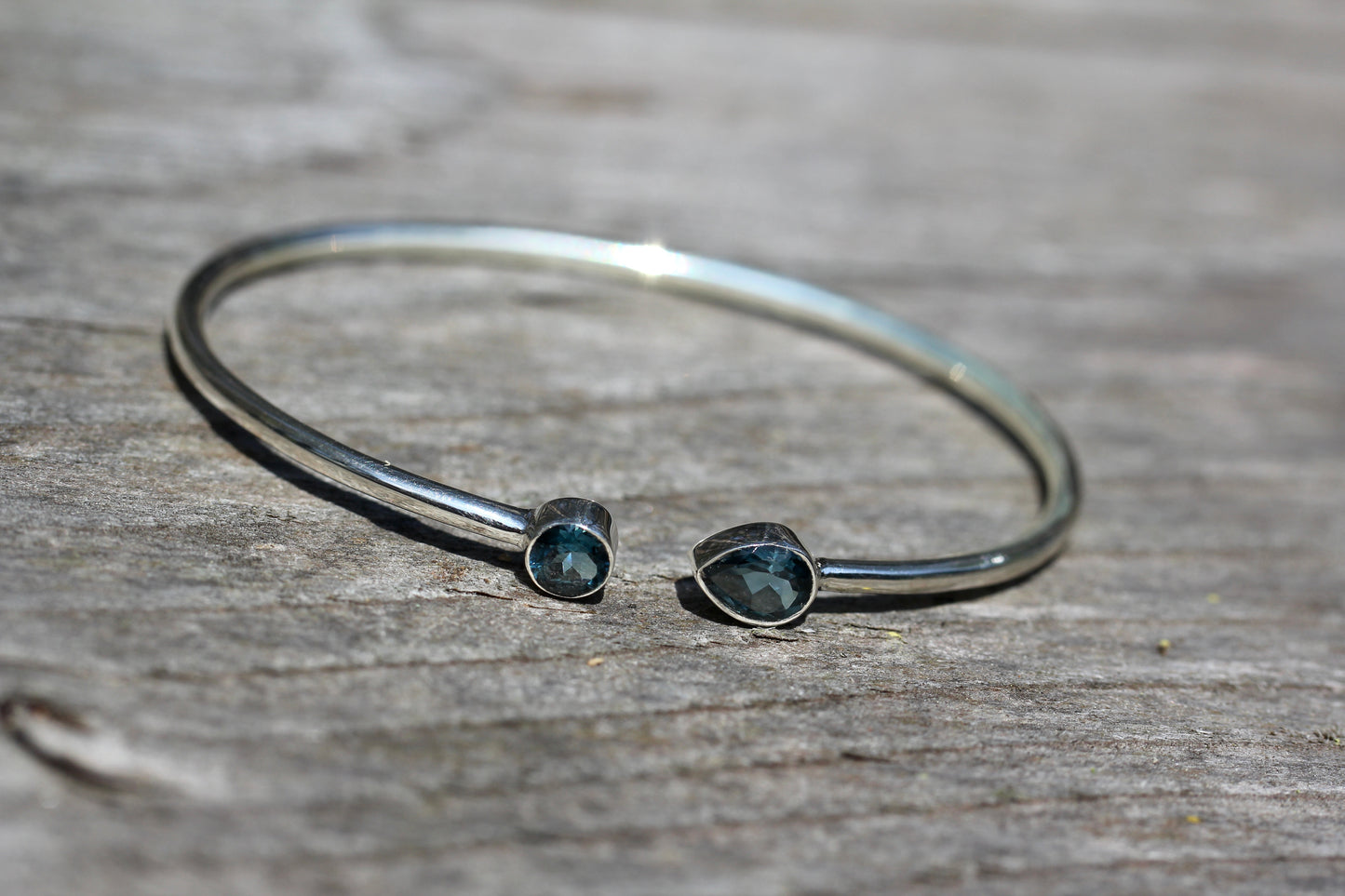 London Blue Topaz Silver Flex Bracelet