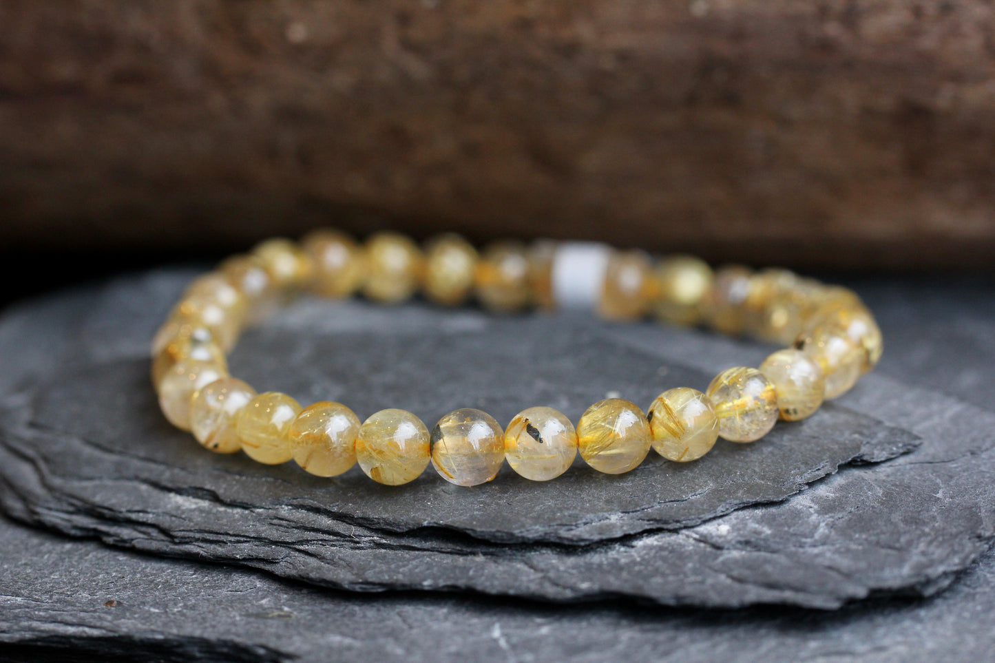 Rutilated Quartz Stretch Bracelets