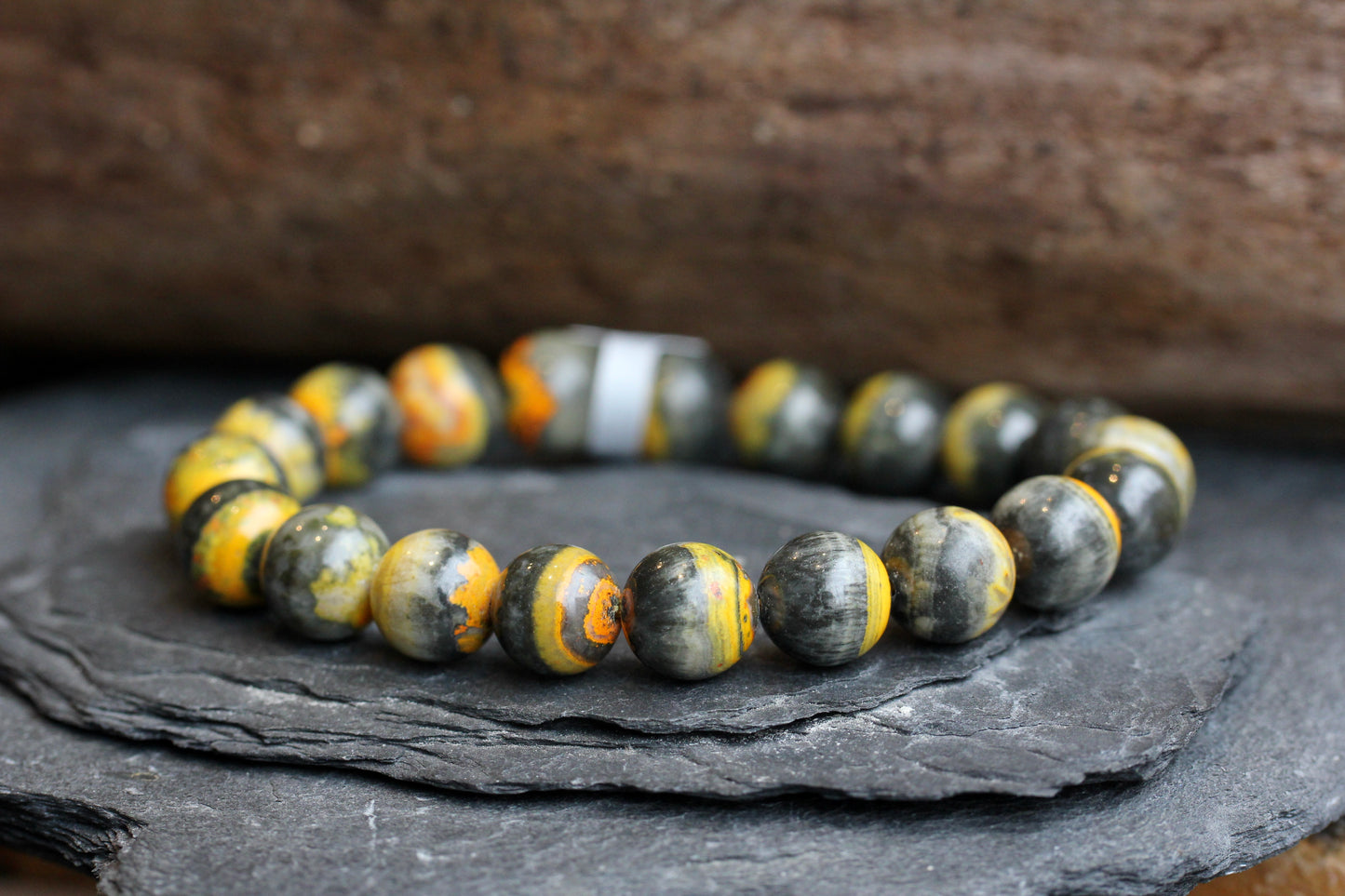 Bumble Bee Jasper Stretch Bracelets