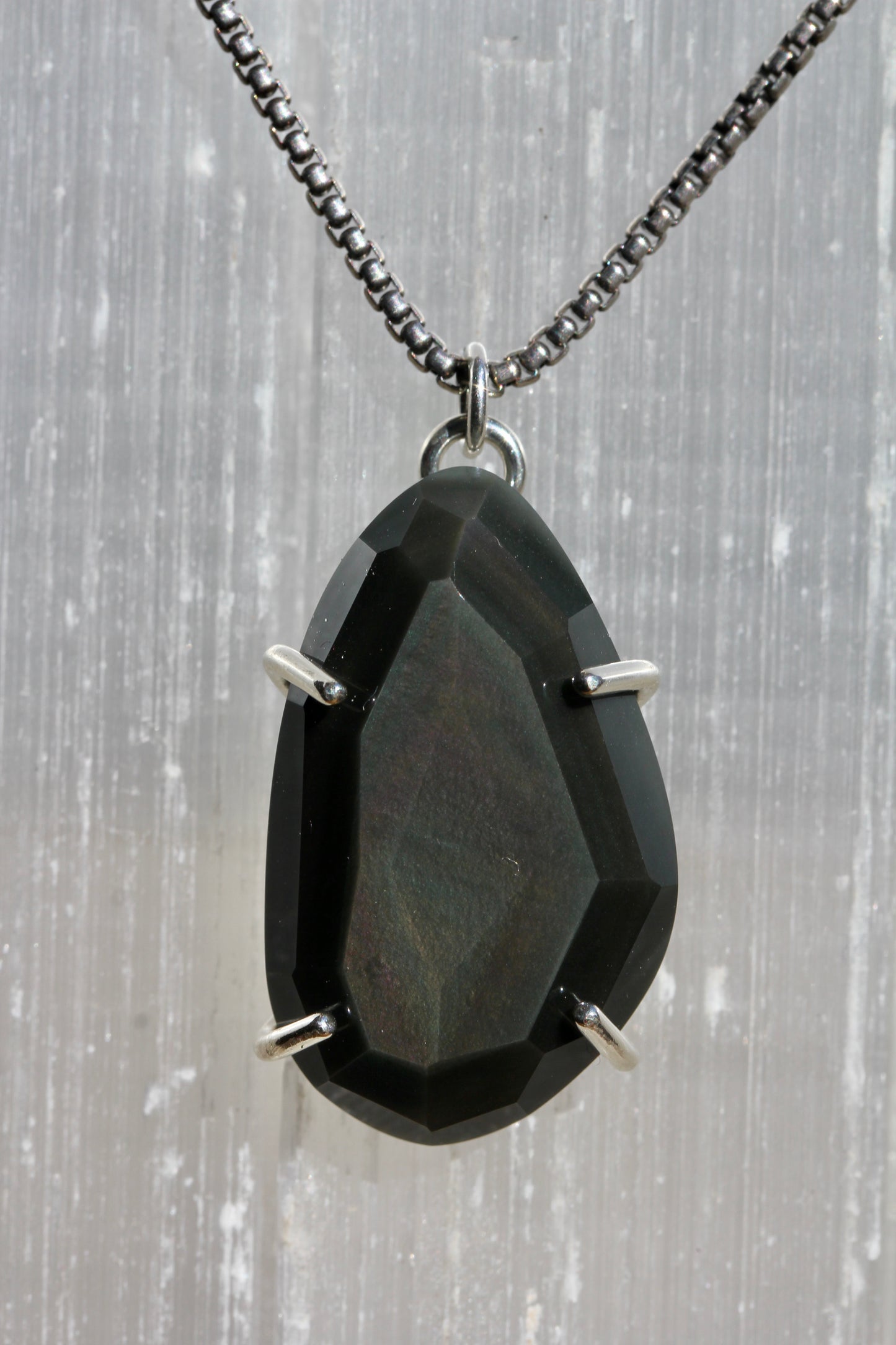 Rainbow Obsidian Necklace