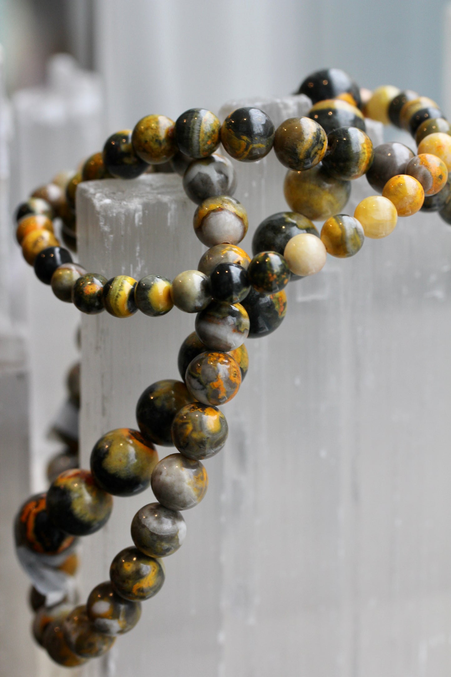 Bumble Bee Jasper Stretch Bracelets