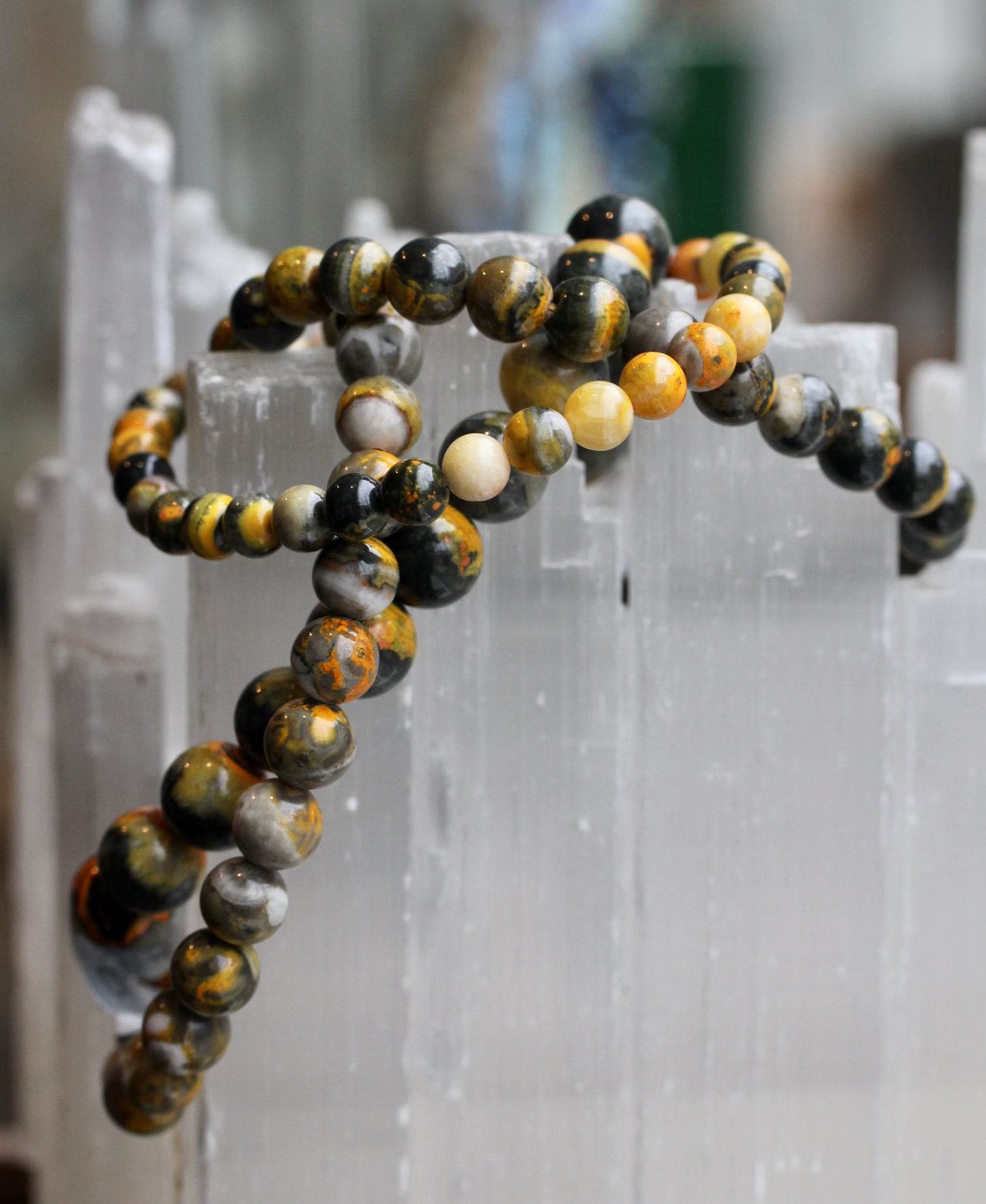 Bumble Bee Jasper Stretch Bracelets