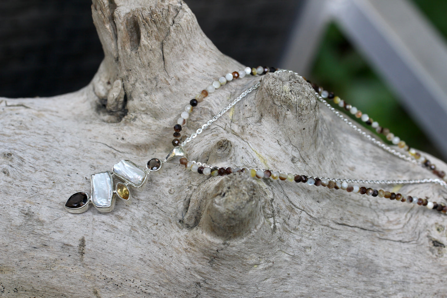 Smokey Pearl Necklace