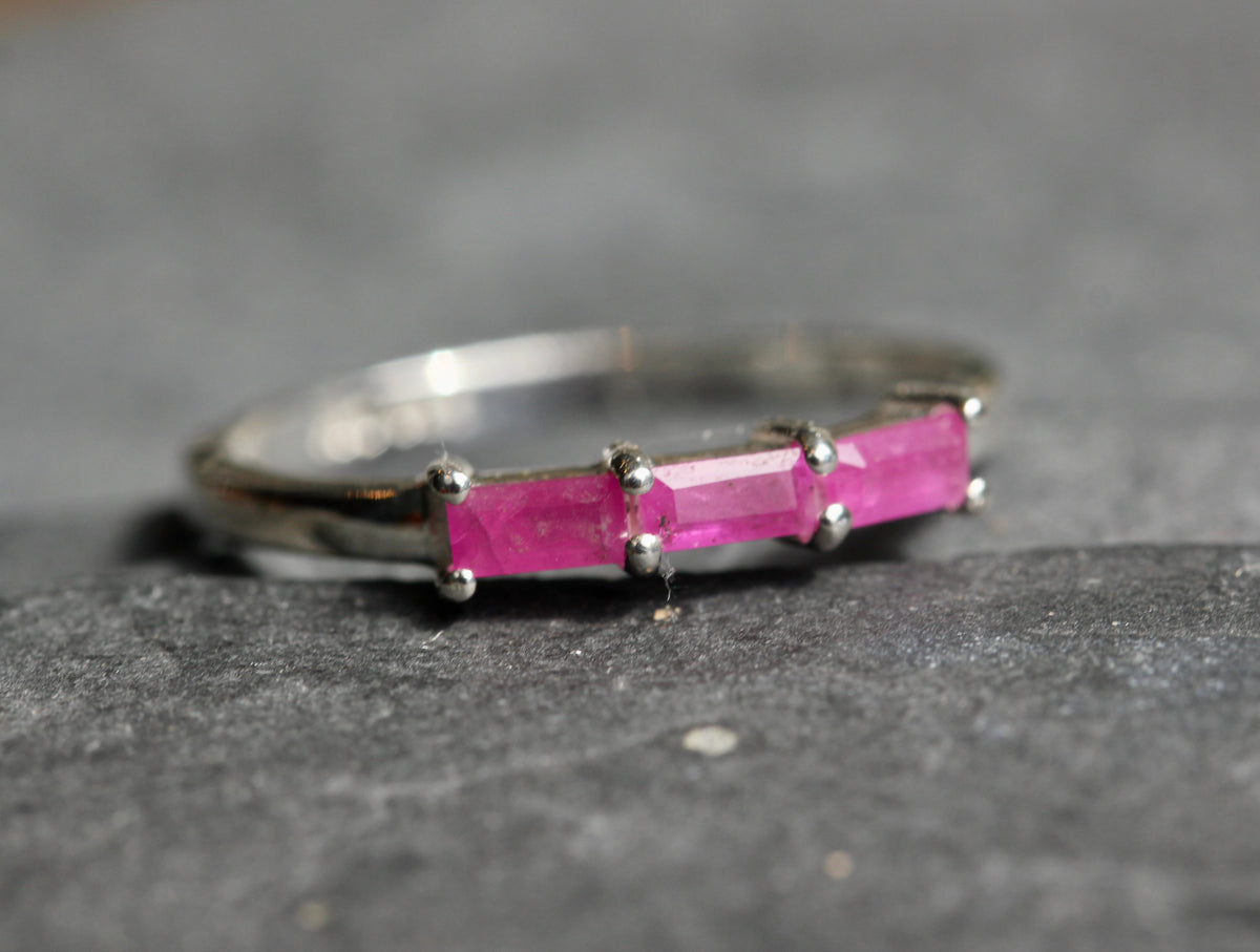 Ruby Baguette Ring