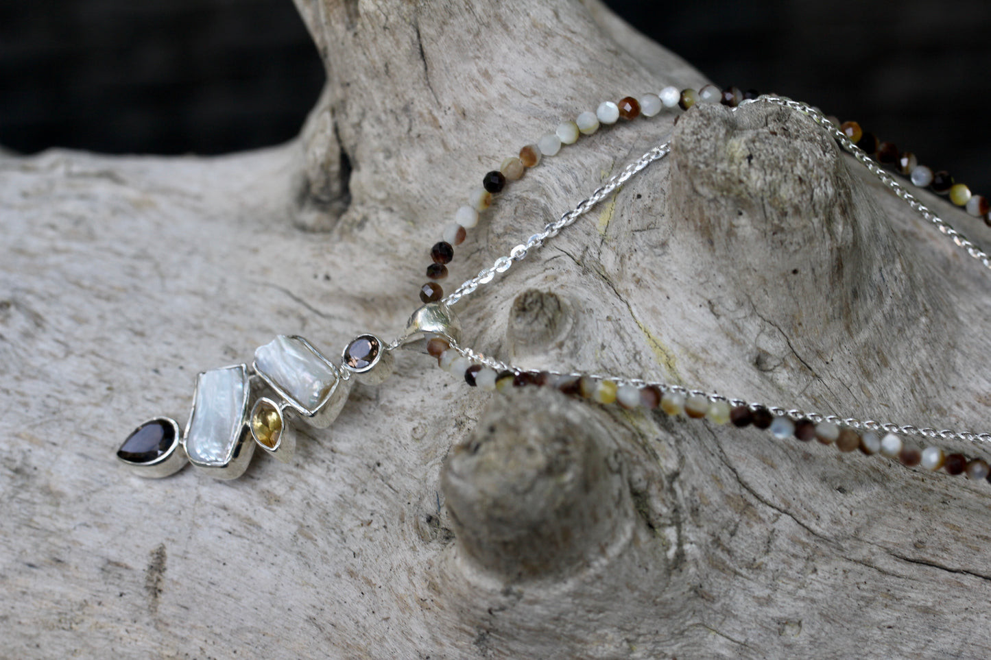 Smokey Pearl Necklace