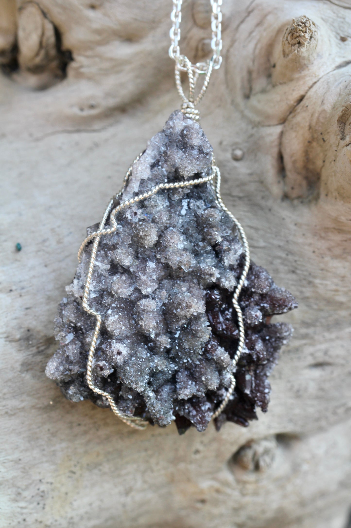 Dogtooth Calcite Pendant