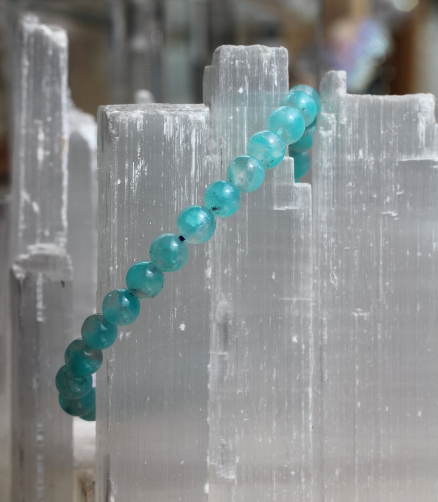 Amazonite Bead Stretch Bracelets
