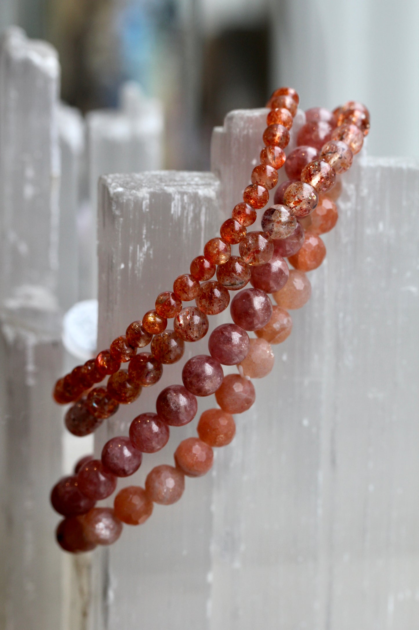 Sunstone Stretch Bracelets
