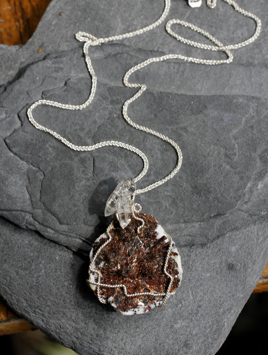 Astrophyllite Quartz Necklace