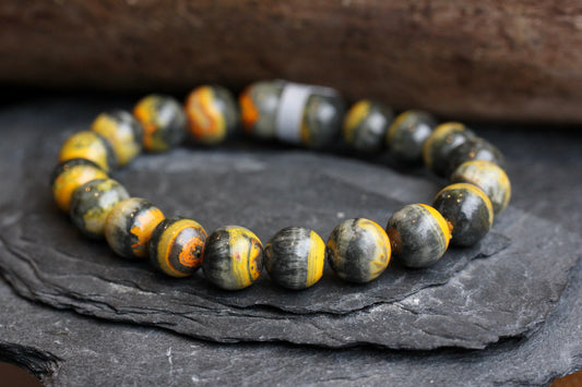 Bumble Bee Jasper Stretch Bracelets