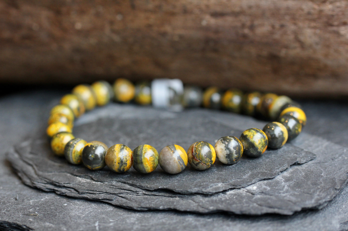 Bumble Bee Jasper Stretch Bracelets