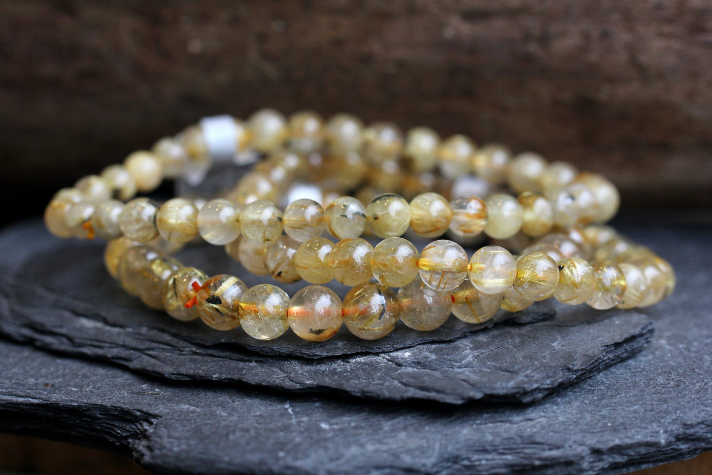 Rutilated Quartz Stretch Bracelets