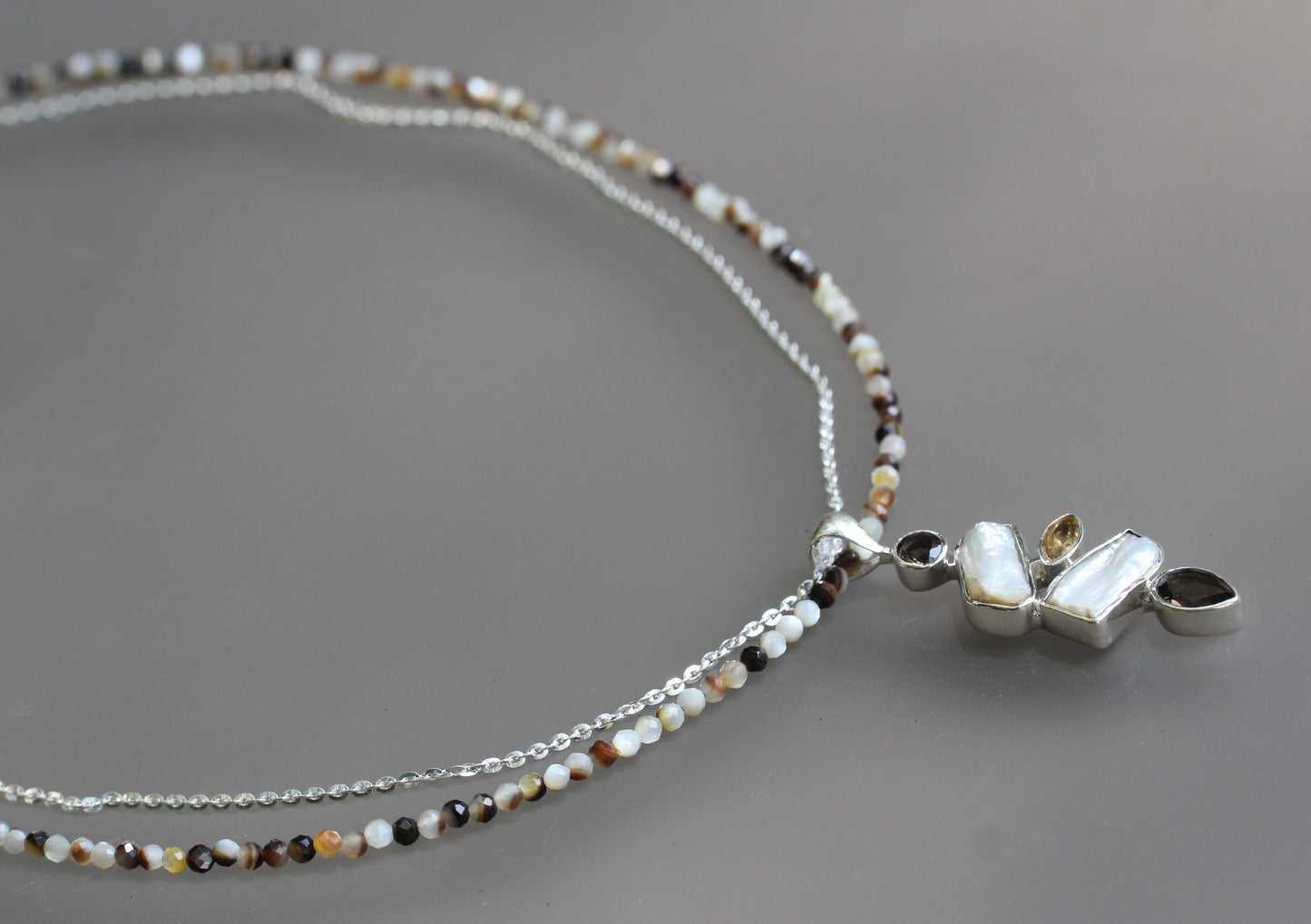 Smokey Pearl Necklace