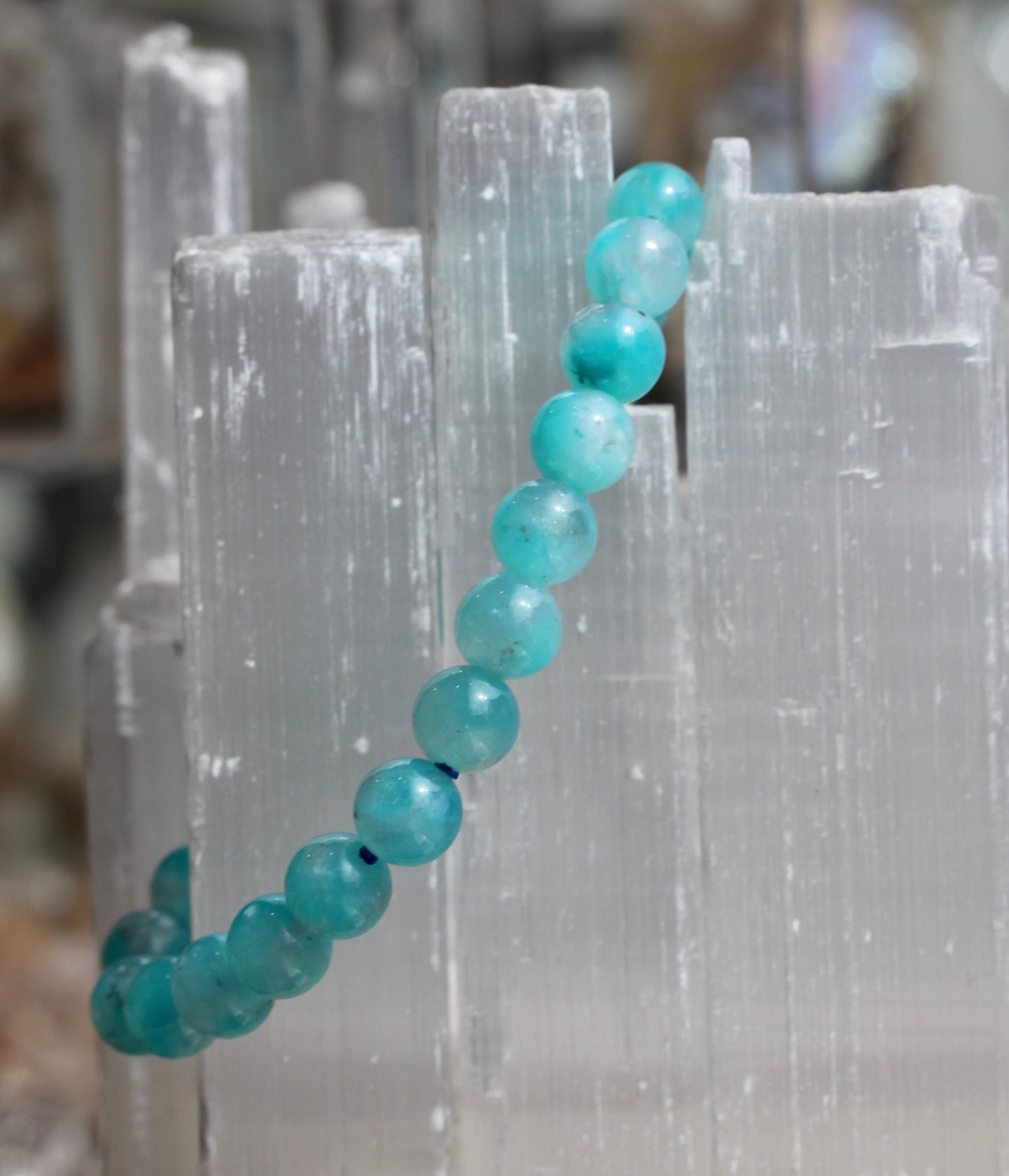 Amazonite Bead Stretch Bracelets