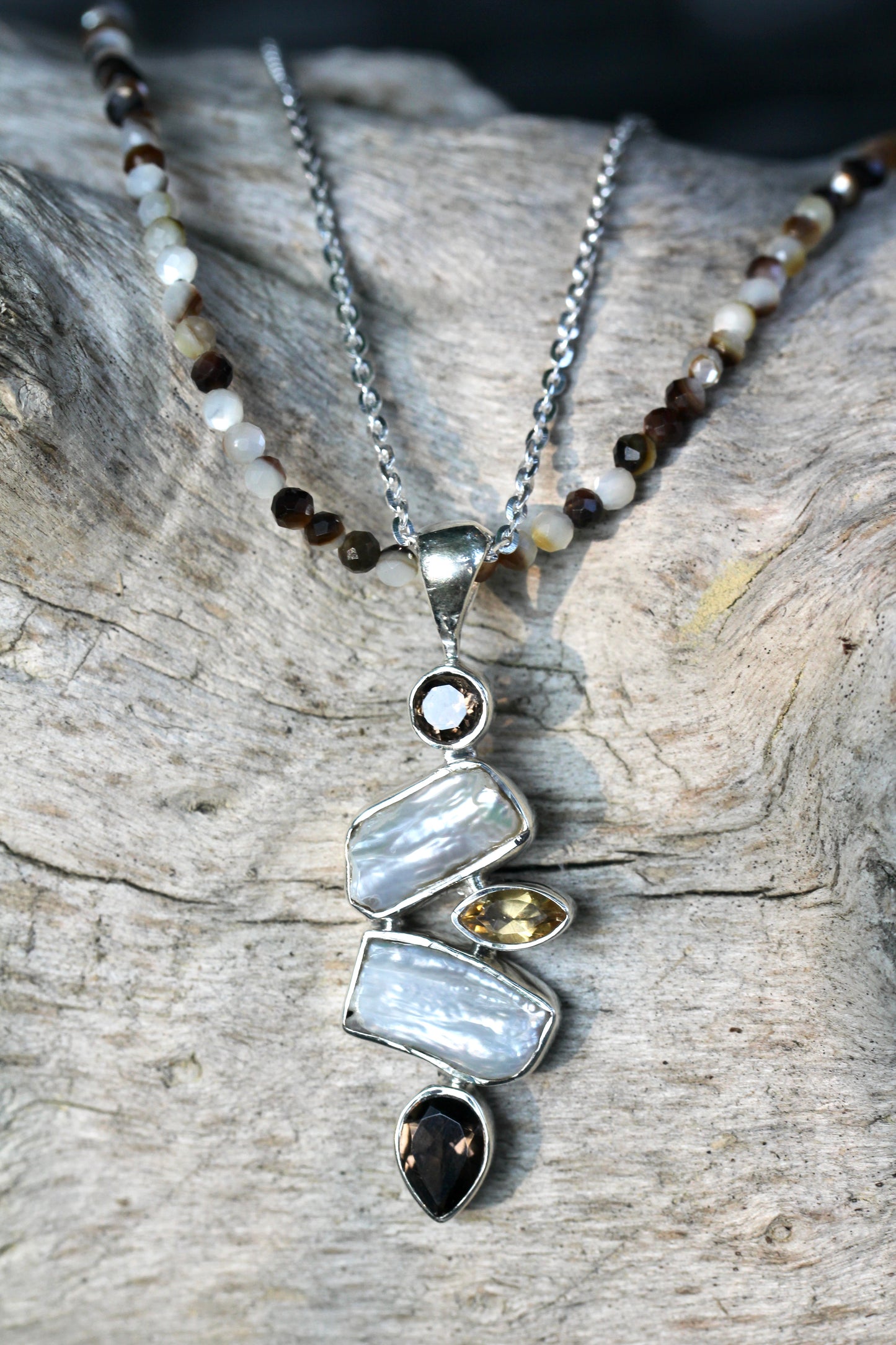 Smokey Pearl Necklace