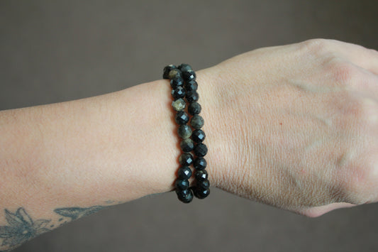Sheen Obsidian Stretch Bracelet