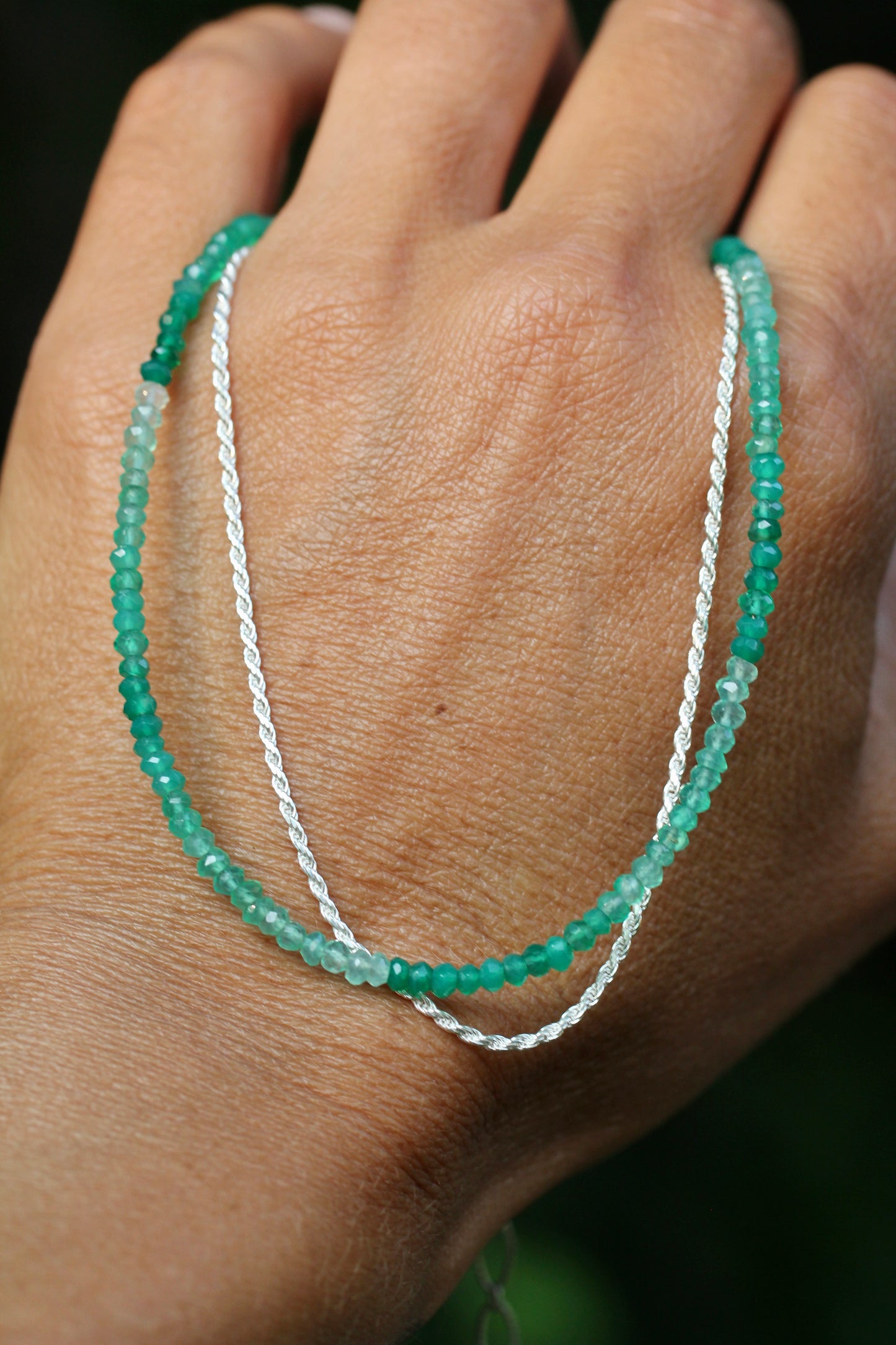 Green Onyx Ombre Choker
